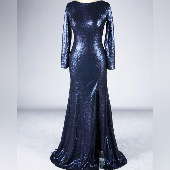 Brand new sequins fabric evening gown. - Picture 1 of 2